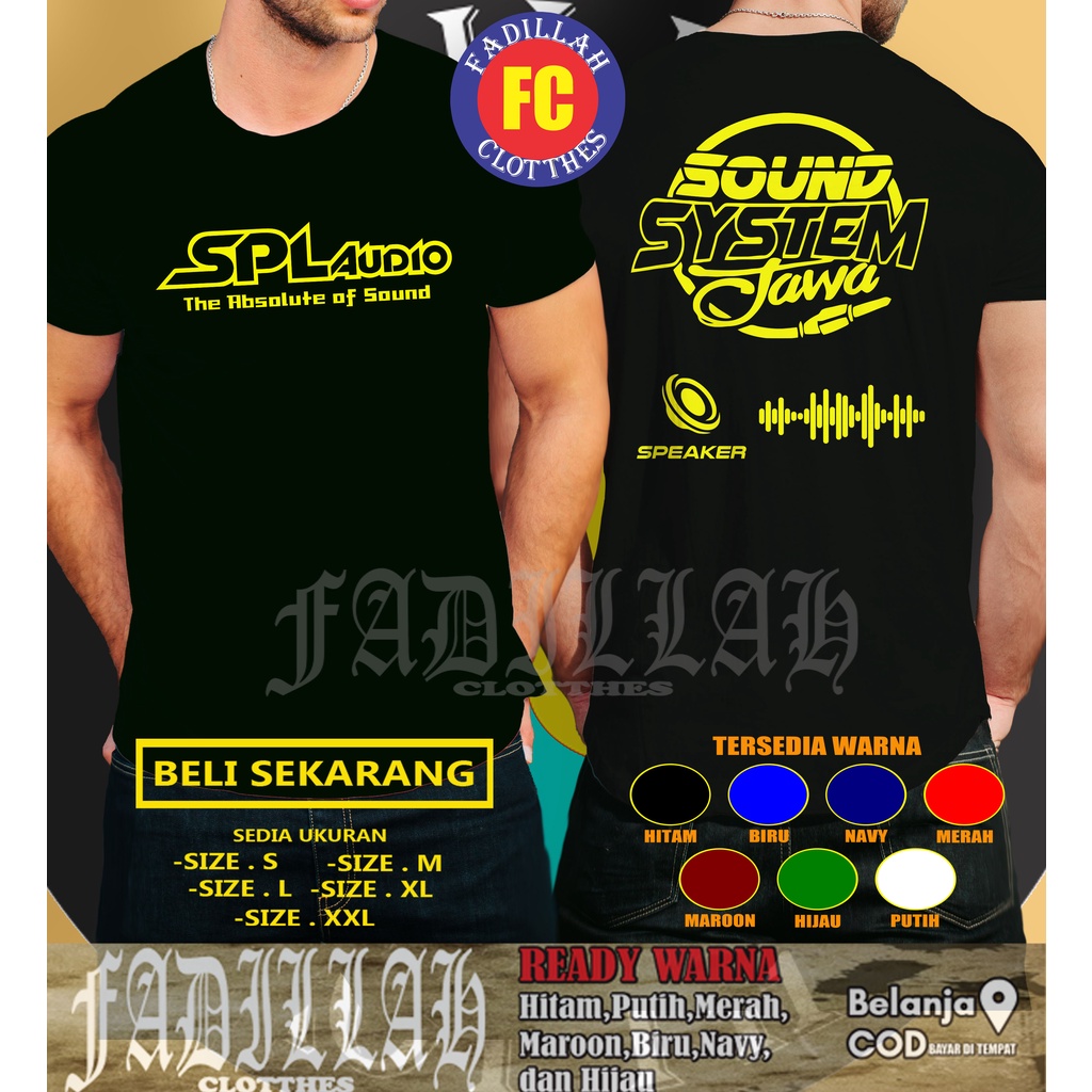 Kaos SPL Audio Logo Operator Sound System Jawa Baju Distro