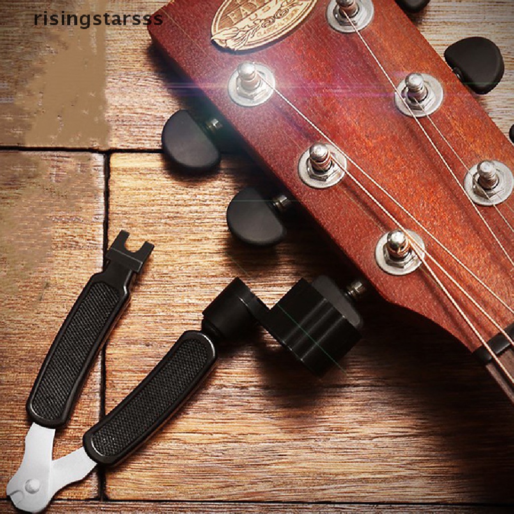 Rsid Span-new 3in1 Tool Penggulung Gitar+Pemotong Senar+Pin Puller Untuk Banjo Mandolin Gitar