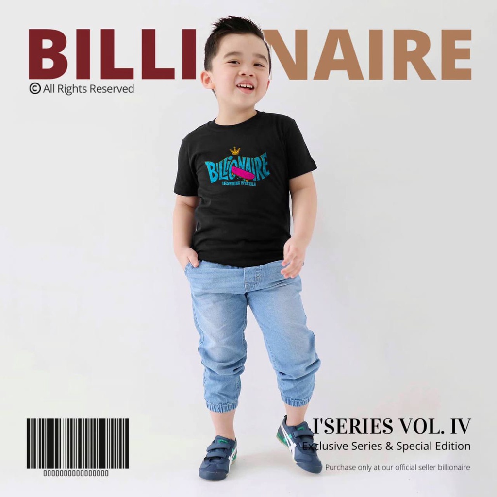 Kaos anak Billionaire Illustration Series Vol.IV