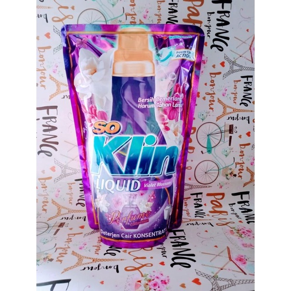 DETERGENT CAIR SOKLIN LIQUID AROMA VIOLET BLOSSOM KEMASAN 750ml TERMURAH