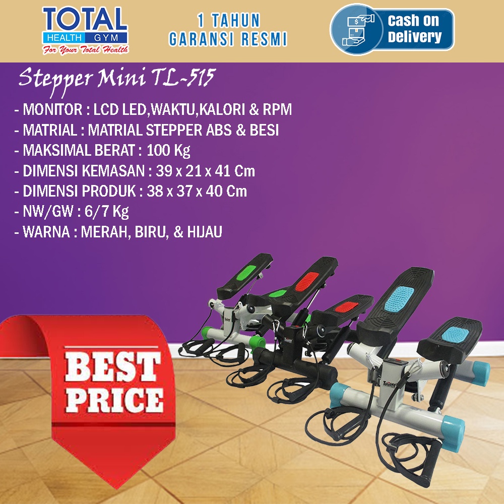 SALE Stepper mini TL 515 stepper with LCD monitor TOTAL FITNESS