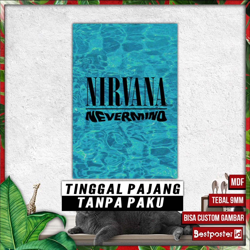 Poster Dinding NIRVANA Hiasan Dinding – Walldecor BAND MDF 015