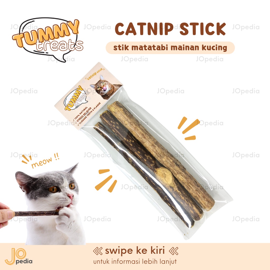 TUMMY TREATS CATNIP STICK Snack Kucing Stik Matatabi Mainan Gigit Cat Nip Toys