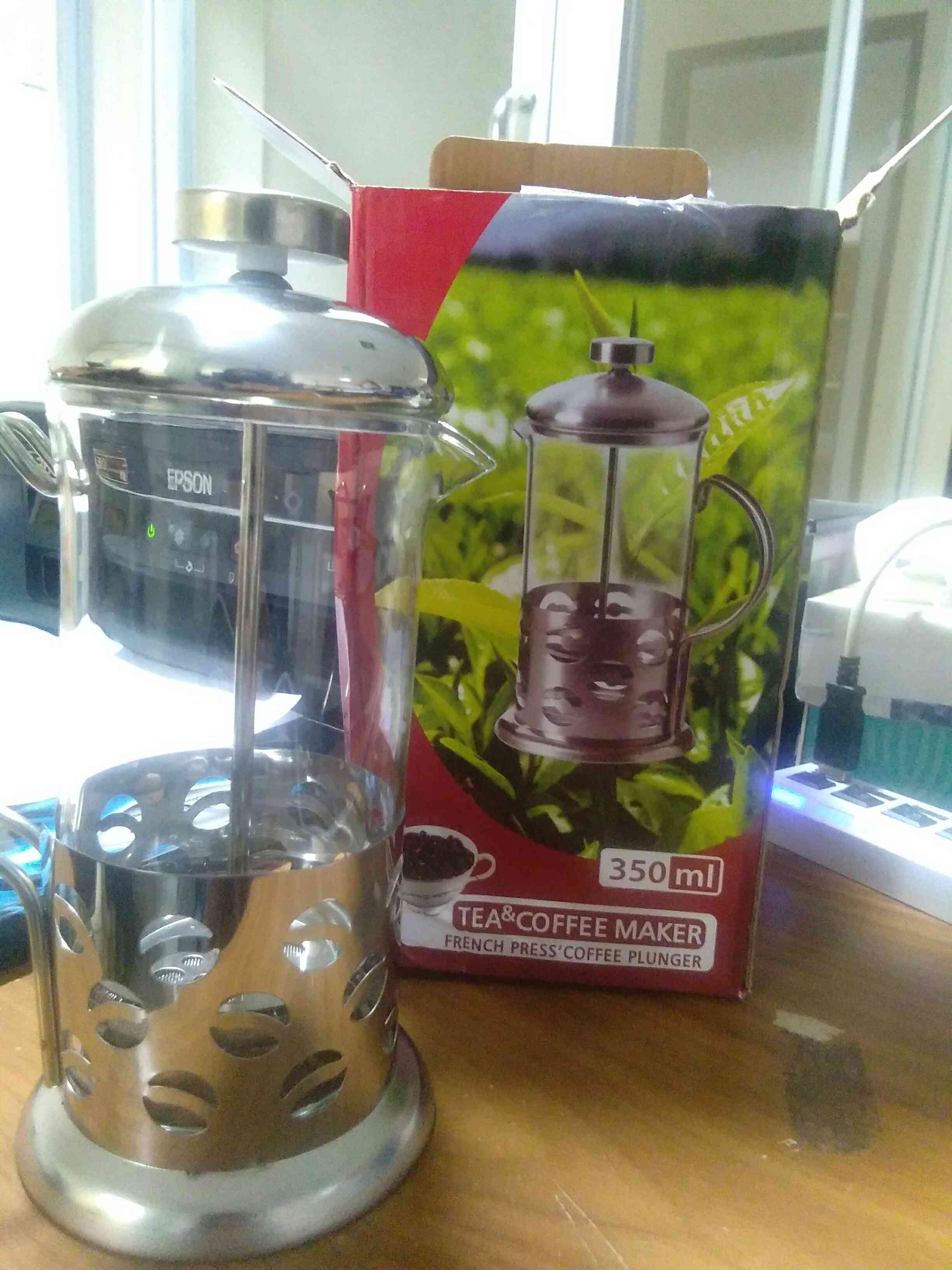 Teko Press Coffee Teh Seduh Maker Pot Bean Pattern 800 Ml 350ml 600ml Duolvqi Franch Duolvqi French Press Manual Silver