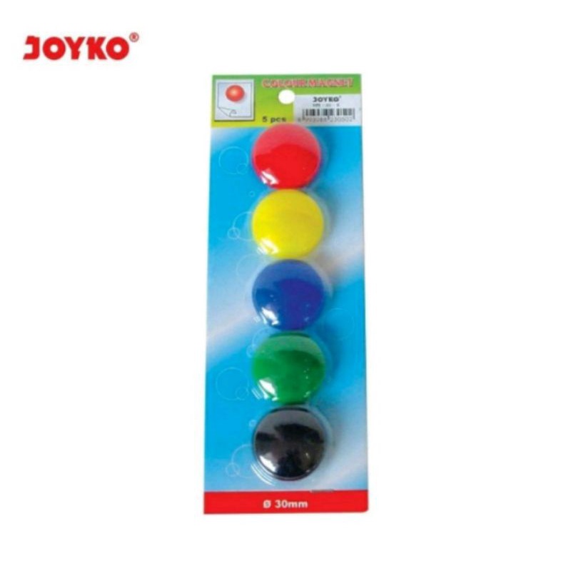 

Colour Magnet 30mm Joyko Magnet Warna