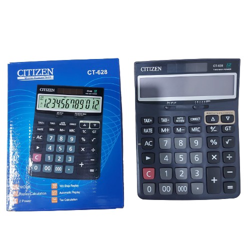 

Kalkulator Citizen CT - 628 - Kalkulator Dagang Warung Besar / Calculator Meja Kasir Kantor