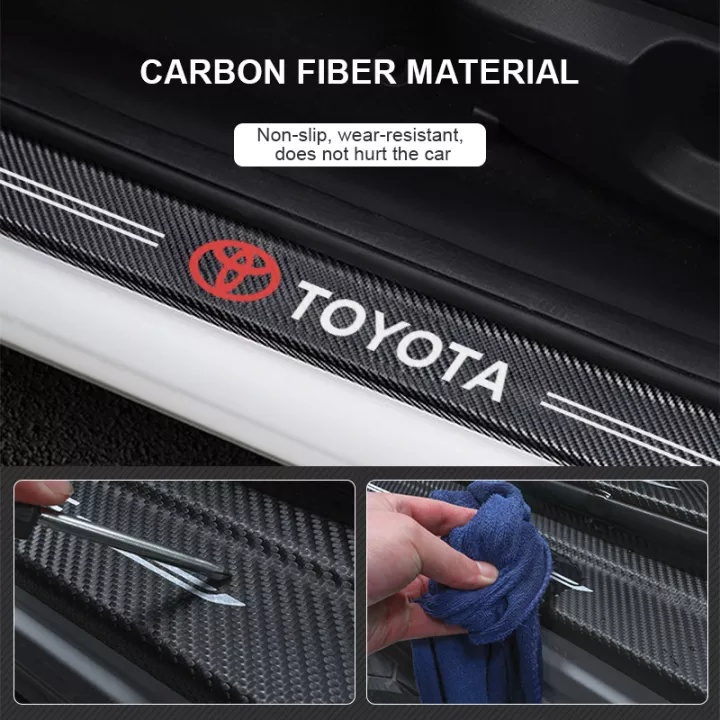 Pelindung Pinjakan Kaki Pintu Mobil / Pelindung Sill Plate Mobil / Car Door Sill Strip Sill plate sillplate Samping Mobil Universal Toyota