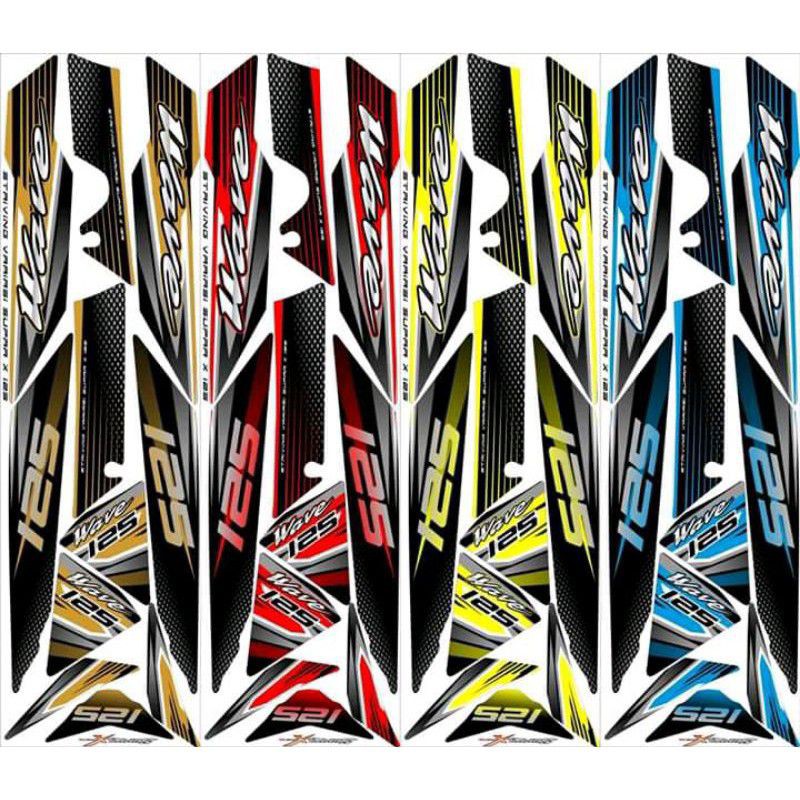 Striping Variasi Honda Supra x 125 FI