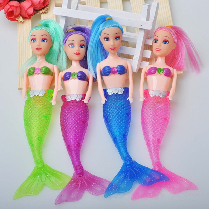 Mary Mermaids Untuk Boneka Dengan Lampu Ekor Bathtub Mainan Boneka Balita Mainan Hadiah Untuk Anak Perempuan