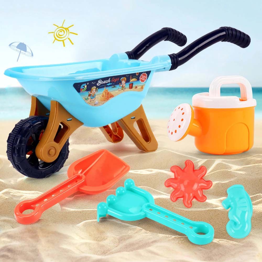 Lanfy Set Mainan Edukasi Anak Model Troli Pasir Multi Warna Untuk Pantai / Outdoor / Musim Panas