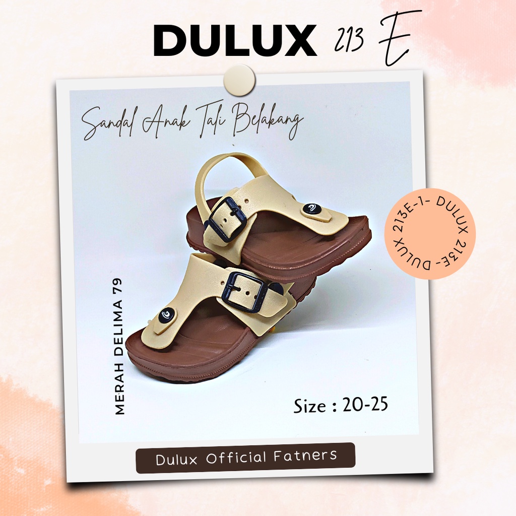 MD 79 - Sandal Anak Tali Belakang Dulux 213E Cibaduyut Model Baru / Sandal Anak Tali Belakang Terbaru