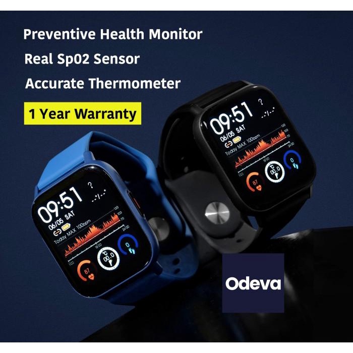 Smartwatch ODEVA SERVAS [ORIGINAL] Jam Smart Watch BNIB
