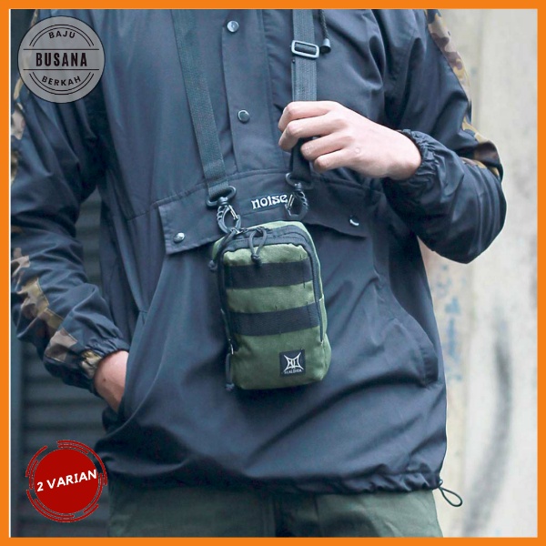 Tas Selempang Pria Gantung Distro Cowok Mini Dompet Hp Wallet Kartu ATM ID Card Casual Keren Trendy