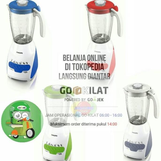Philips Blender Hr 2115 (Gelas Berbahan Plastik) Philips - Promo 
