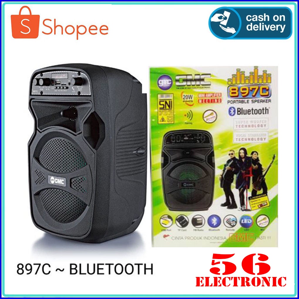 Gmc Speaker Portable Bluetooth 897C