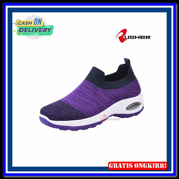 Slip On Wanita Premium Murah Spatu Slip On Wanita Kekinian Sepatu Slip Rusher Sepatu Slip On Wanita 