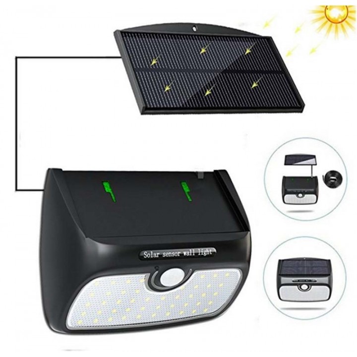 SL-348 - 750 Lumens Lamp Light 48 LED with Separable Type Solar Panel