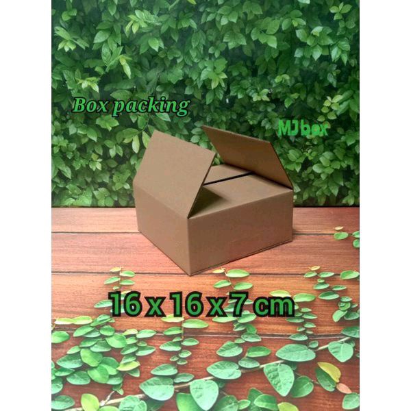 

kardus karton box uk, 16x16x7 cm.... ST single wall kotak packing serbaguna kualitas premium