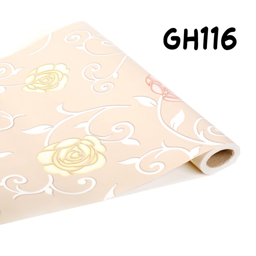 Wallpaper Dinding 3D Wallpaper Stiker Ruang Tamu Motif Elegan Wallpaper Dinding Stiker 45CMX10M Stiker Dinding Wallpaper-3