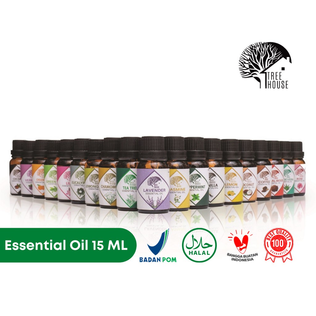 Essential Oil by Tree House Ukuran 15 ML Aromatherapy untuk Diffuser / Humidifier