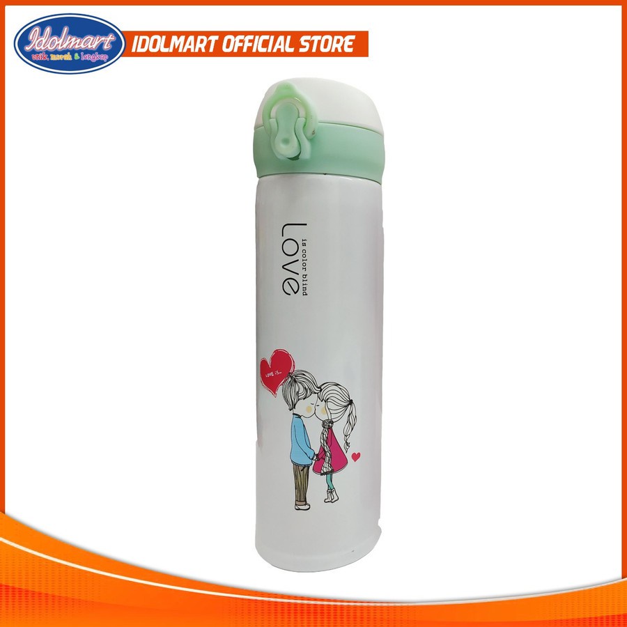 IDOLAKU  Termos Air Panas Pure Love 500Ml H666 Vacuum Flask - Termos Air Panas Dingin