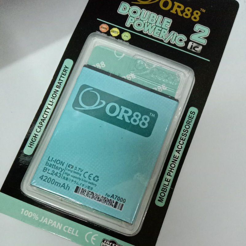 Batteray Lenovo A7000 / BL 243 Baterai Lenovo Double power ORI 88 Original