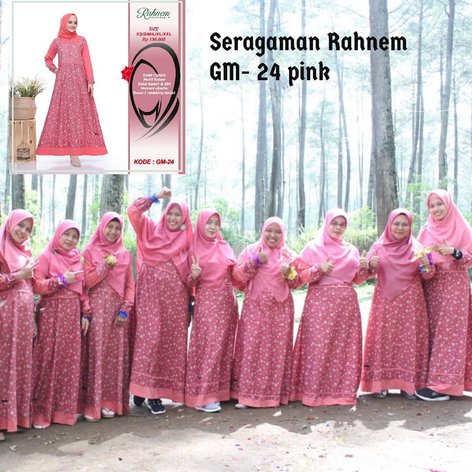 Rahnem Gamis Katun  / GM-24/ Fashion Muslim