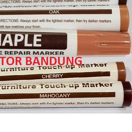 

♢ Spidol HPL Mebel Furniture Touch Up Marker Warna Cat Pinggiran Nat ✩