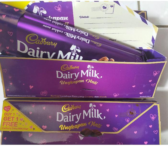 

PROMO 11.11 KODE-764 CADBURY DAIRY MILK BELI 1 GRATIS 1 62gr