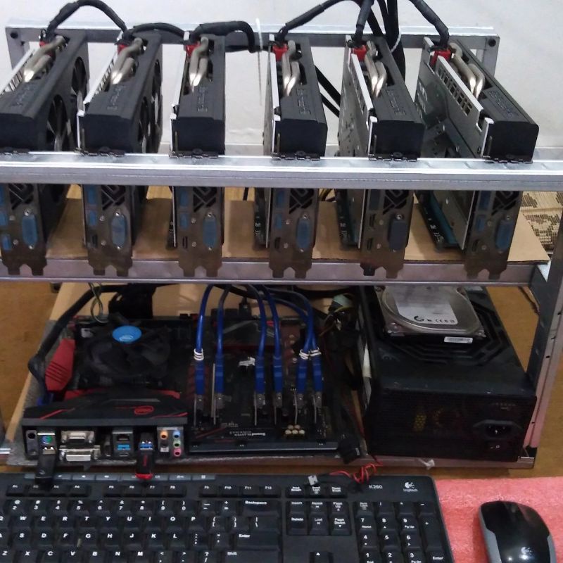 Rig Mining (Rak Tambang) Crypto 4 vga