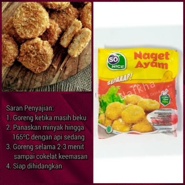 Naget Ayam So Nice 250gr - Frozen Food