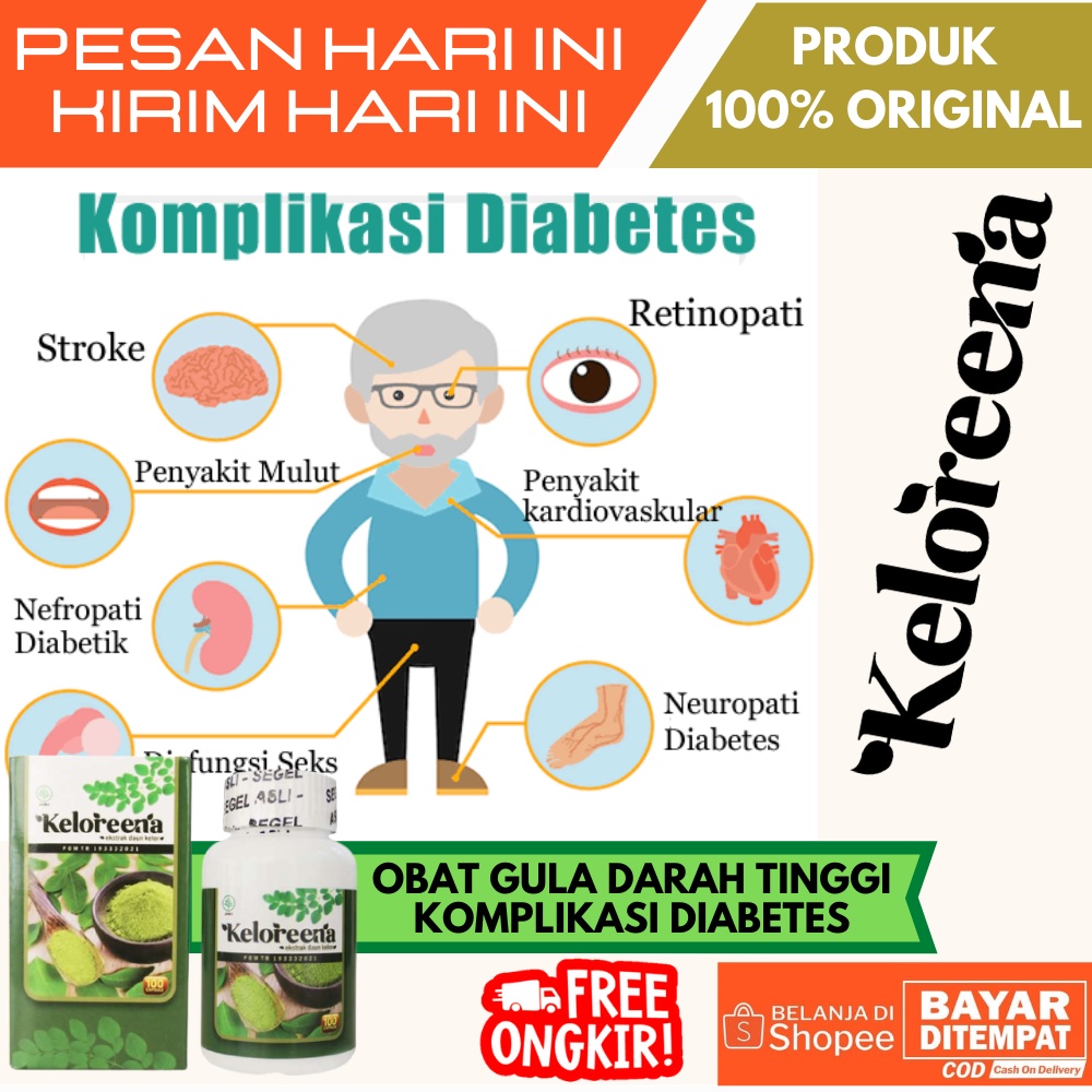 Obat Diabetes, Kencing Manis / Obat Penurun Gula Darah Tinggi / Kolesterol Luka Basah, Kering / Obat