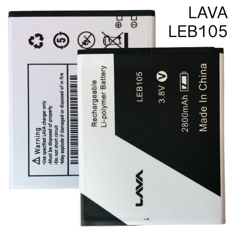 Batterai Lava Iris 750 758 105 / LEB105 Model Original Baterai