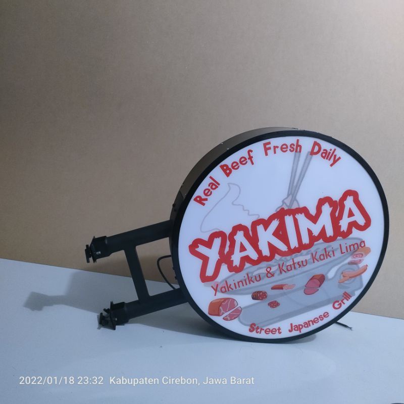 NEON BOX 2SISI TANPA LAMPU Custom