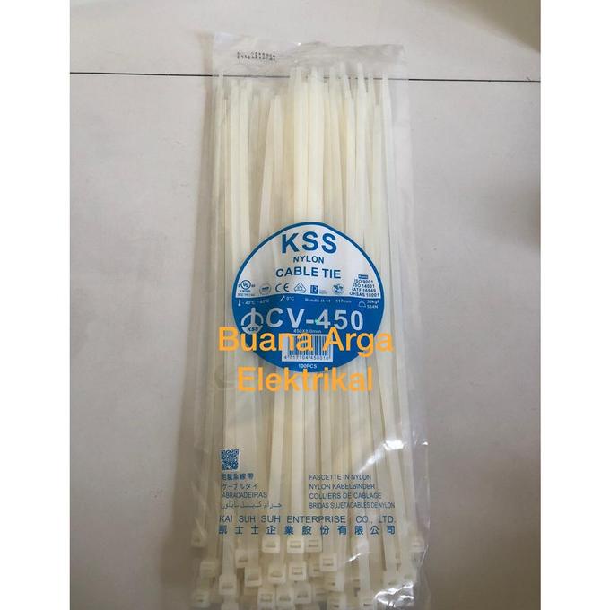 

Kabel Ties Cv-450 X 7.6 Kss Warna Putih/Hitam @100Pcs Terlaris