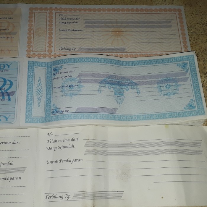 

q4AD5s Kwitansi Lama Tanpa Tulisan Tahun As71S0D