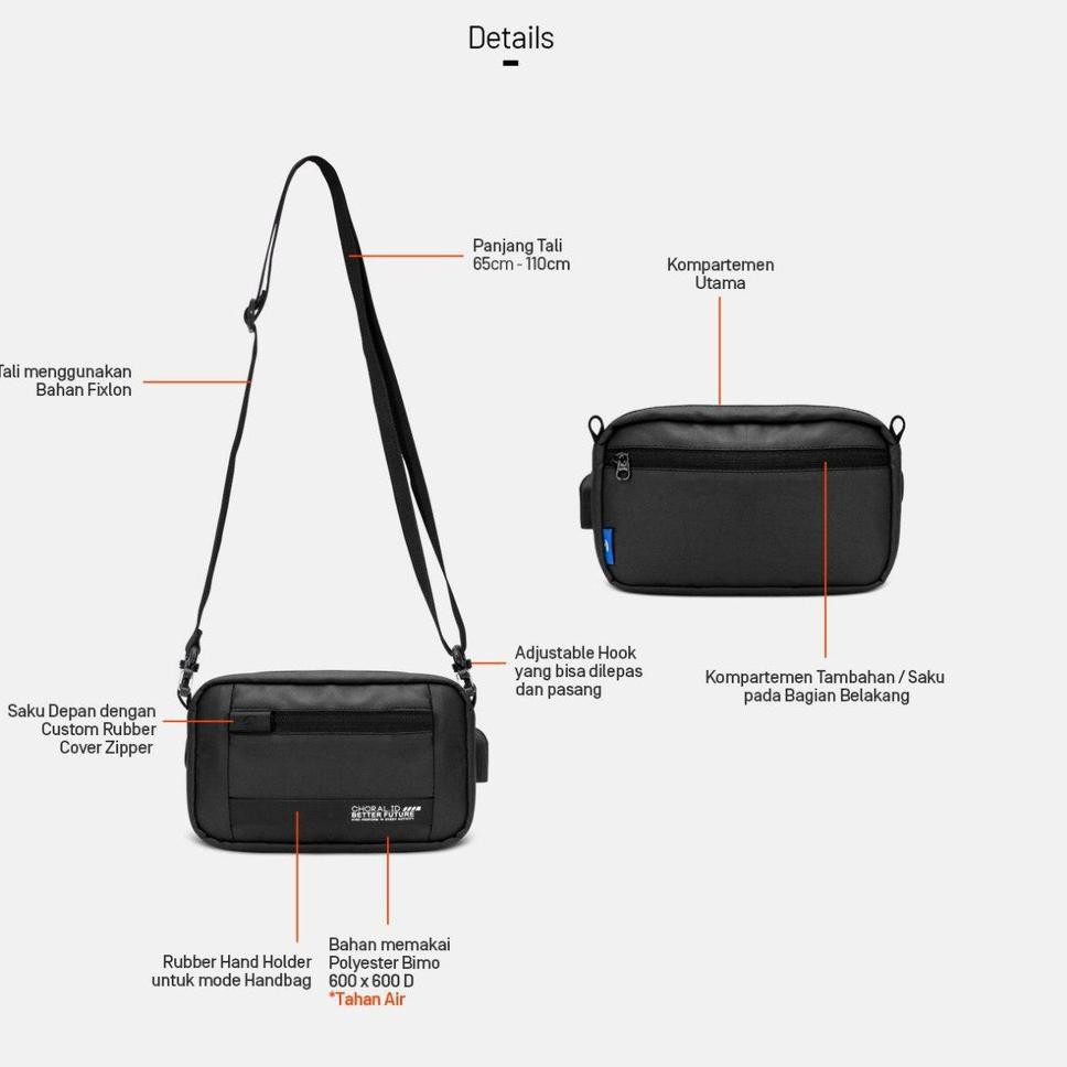 Lagii Treend Choral SANO Sling bag | Tas Selempang | Tas BahuP62P08