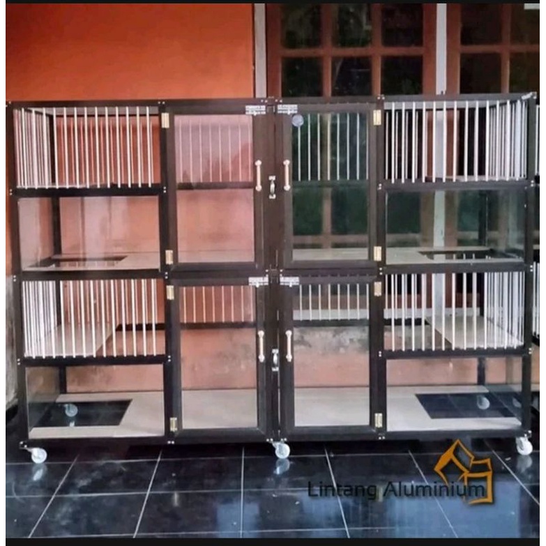 Kandang kucing Alumunium 4 Kamar