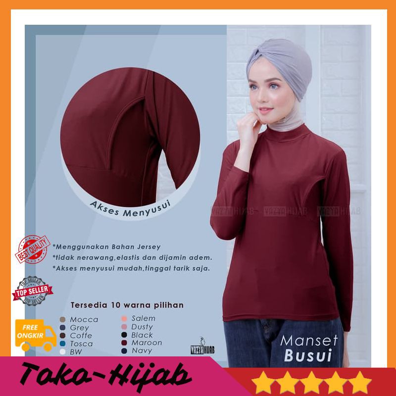 Kaos Busui Manset Menyusui Manset Busui Pakaian Wanita Baju Hamil Baju Menyusui Baju Muslim A41 Shopee Indonesia