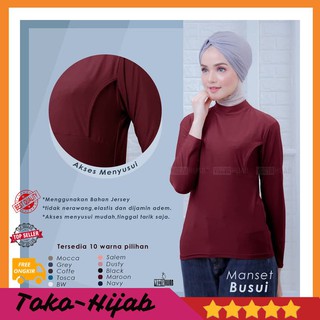 Kaos Busui Manset  Menyusui Manset  Busui Pakaian Wanita 