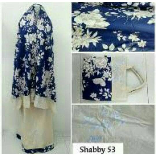 Mukena Katun Jepang Dongker Afc