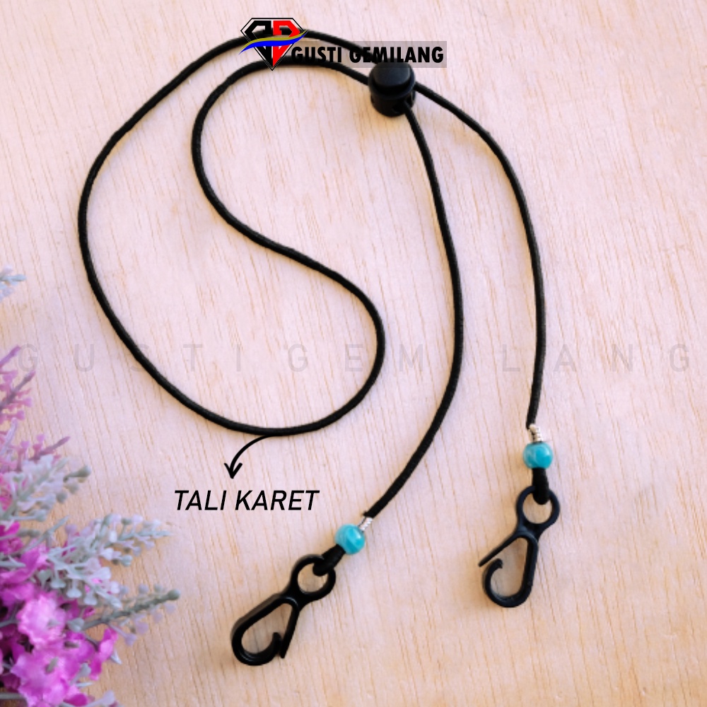 Tali Karet Kalung Masker Polos  2IN1