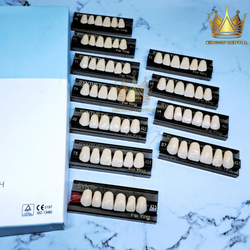 Synthetic Gigi palsu Depan atas Warna A3,5