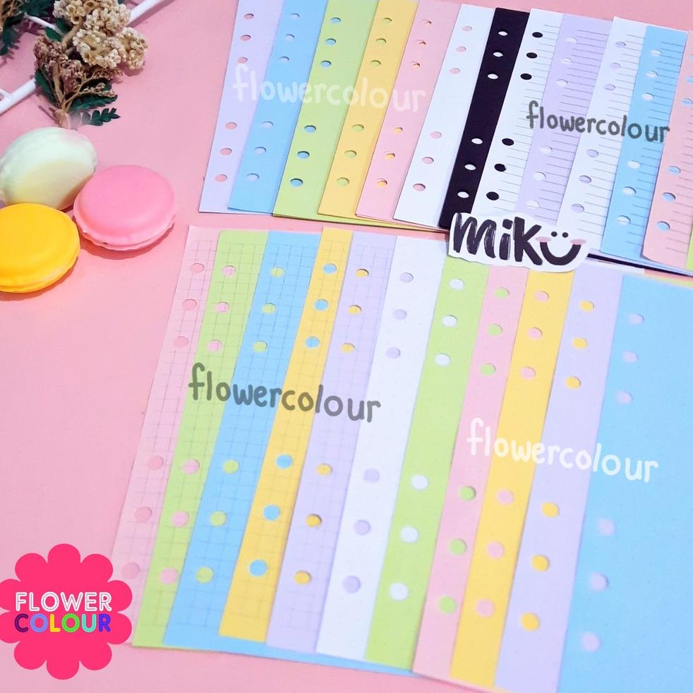 

(PROMO A9078) ISI BINDER LOOSE LEAF RAINBOW POLOS - A6 6RING POLOS ✰