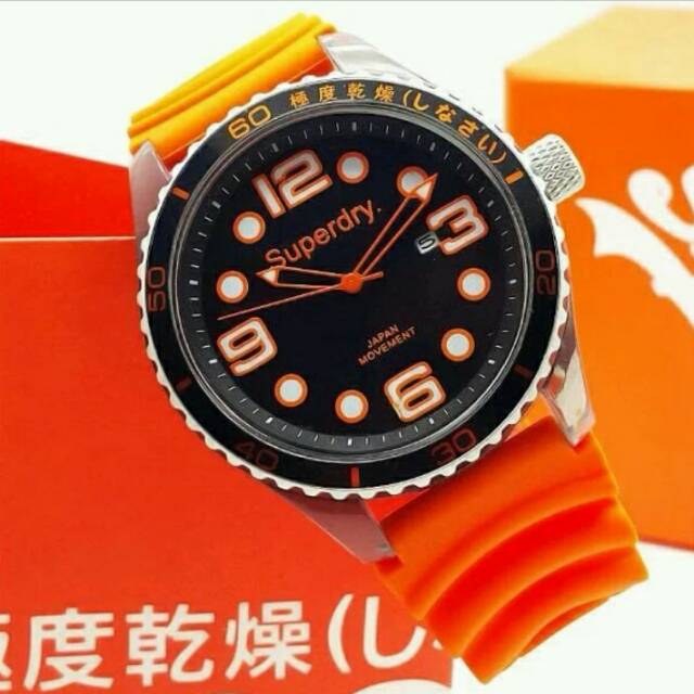 JAM TANGAN PRIA SUPERDRAY RUBBER STRAP