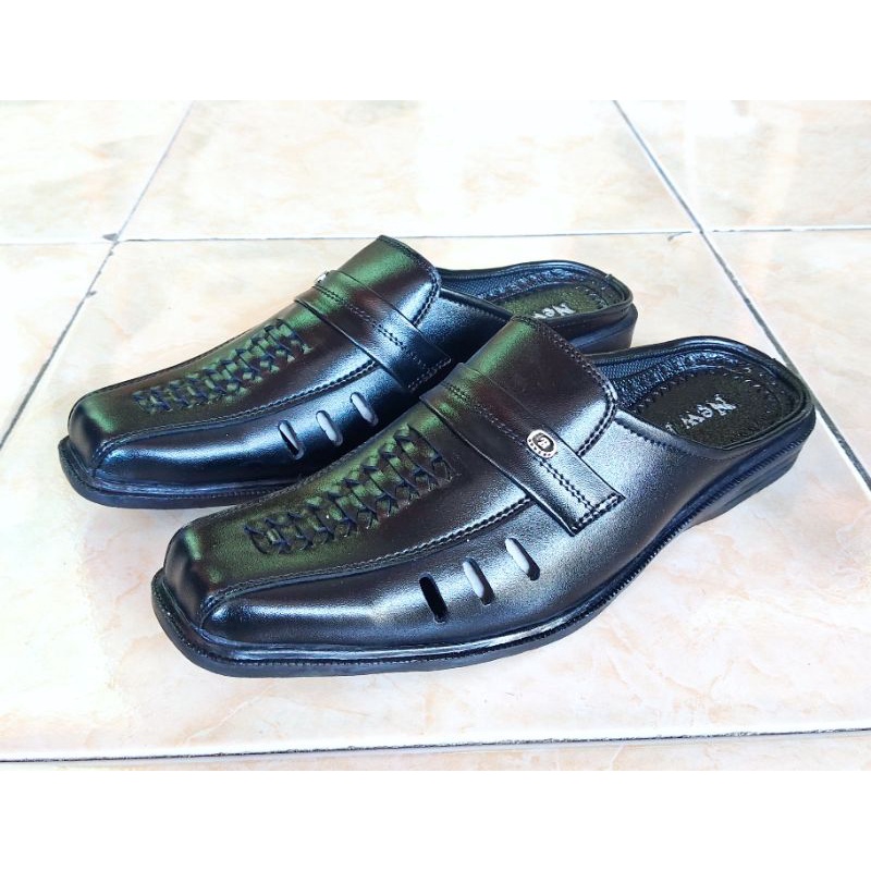 Sandal Sepatu Pria Formal Sepatu Selop Pantofel Cowok