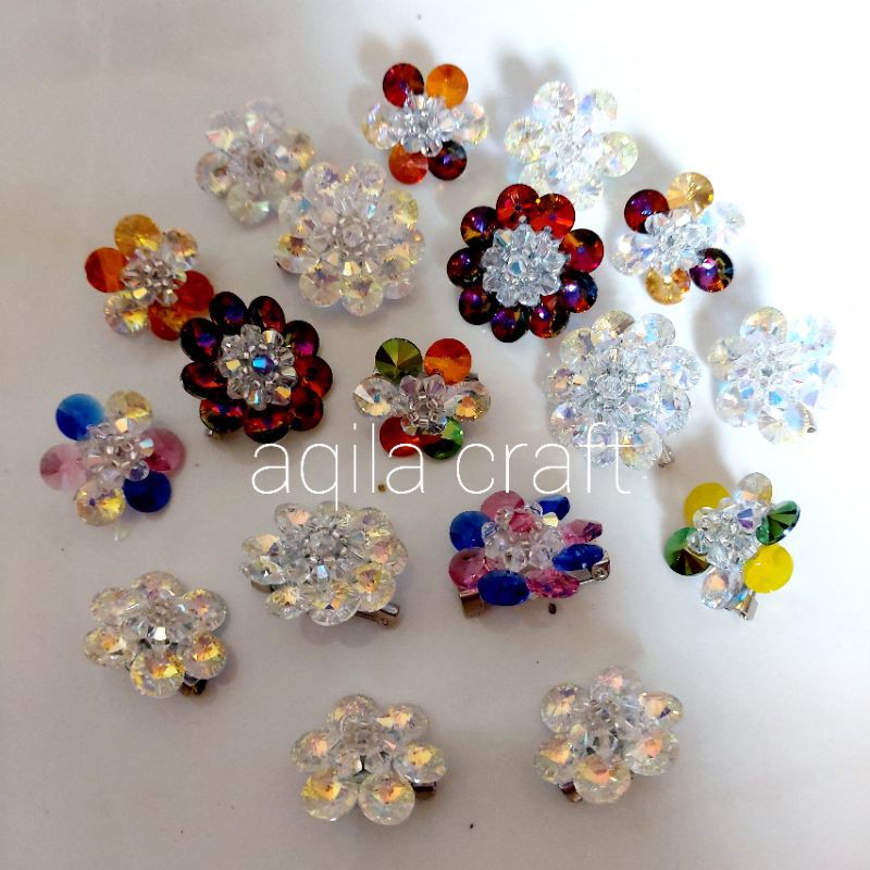 SWAROVSKI BUNGA CIPIR ORIGINAL AUSTRIA