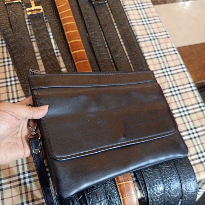 TAS KULIT SAPI EMBOS BUAYA/ASLI KULIT 100%