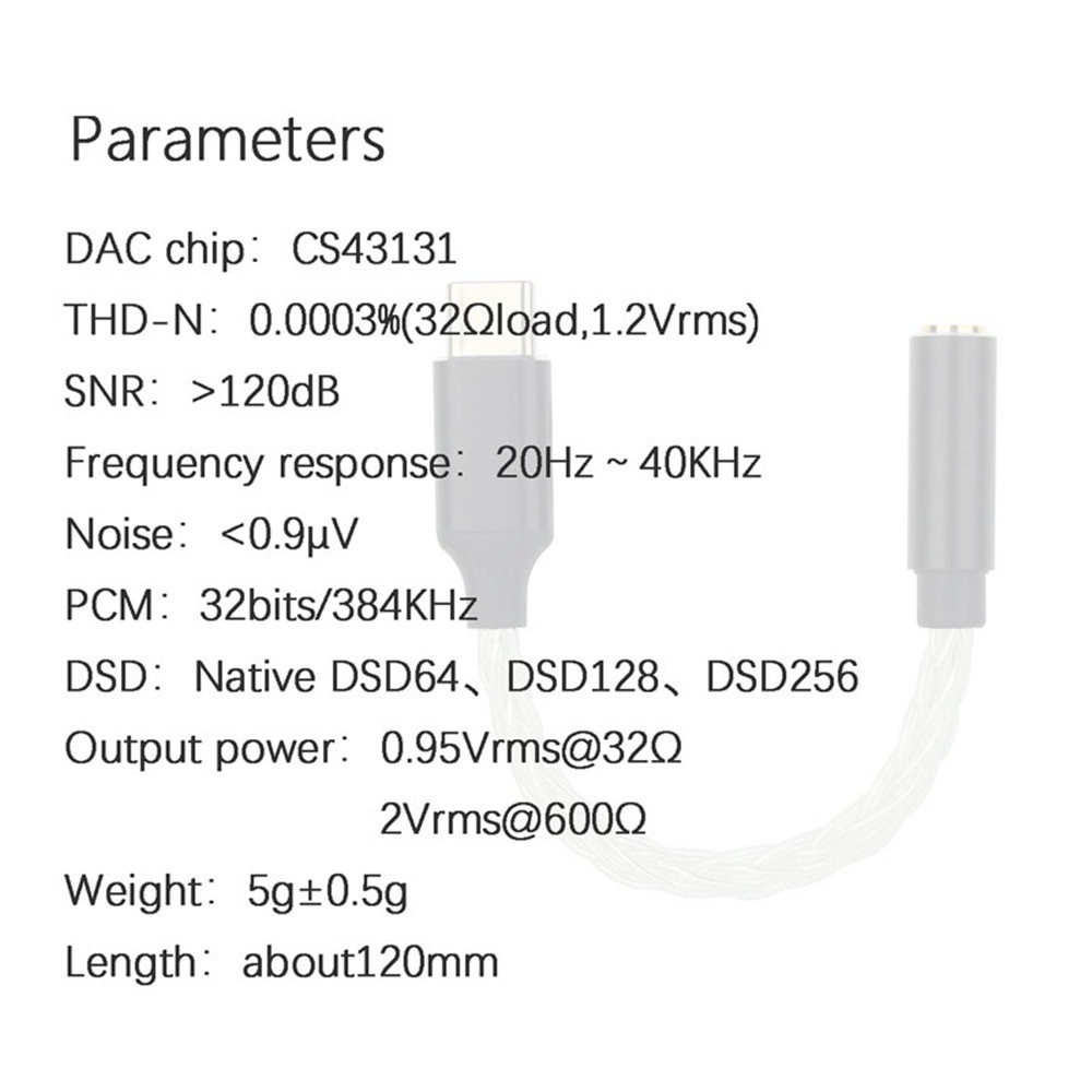 Jcally JM20 CS43131 DAC decoder Adapter Headphone Amplifier Tipe-C Ke 3.5mm Untuk Android Windows MacOS