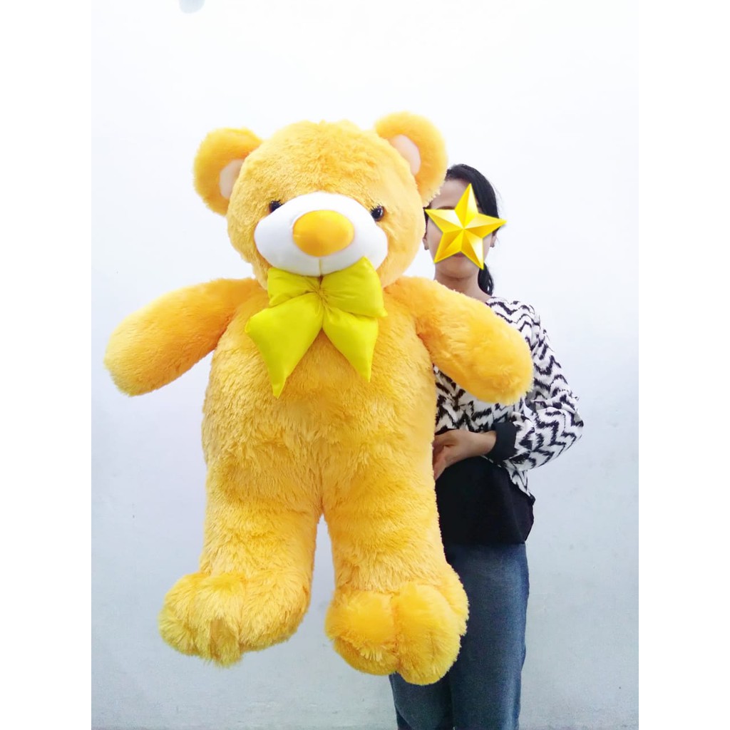 Boneka Teddy Bear Jumbo Kuning - boneka baru